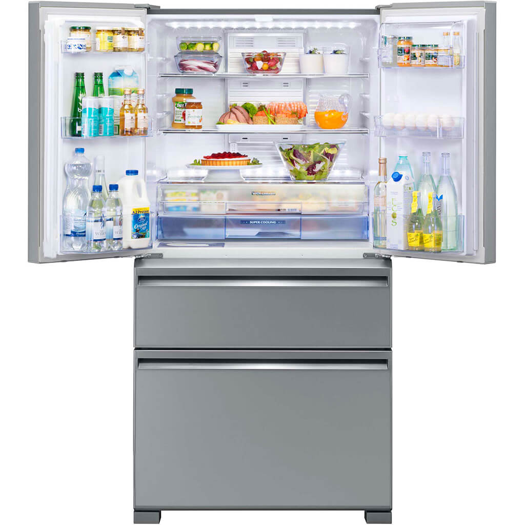 Tủ lạnh Mitsubishi MRLX68EMGSLV Inverter 564 lít thiết kế sang trọng