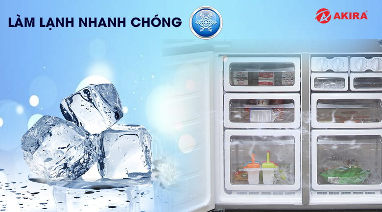 Tủ lạnh Sharp SJ-FX630V-ST - làm lạnh nhanh