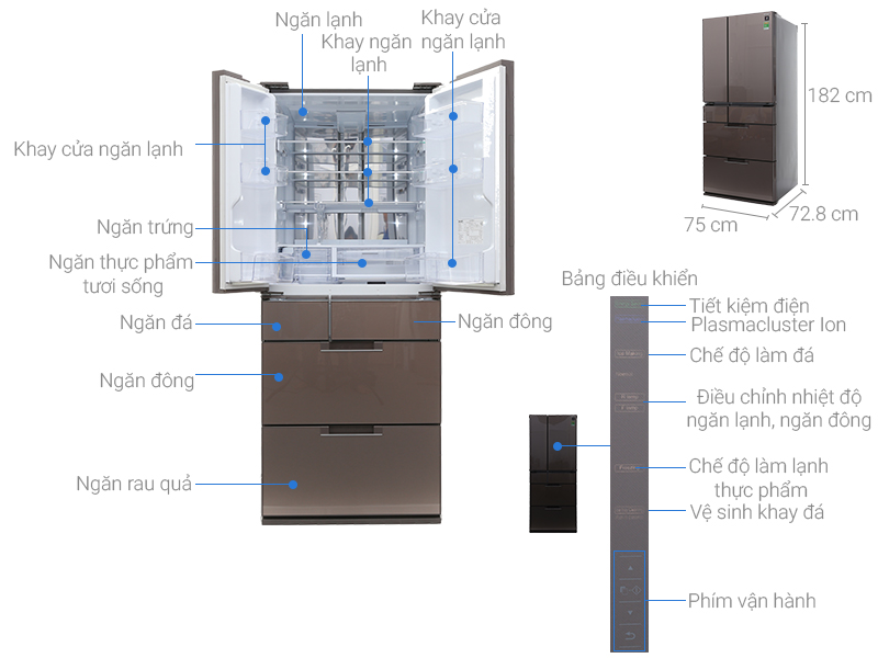 Tủ lạnh Sharp SJ-GF60A-T