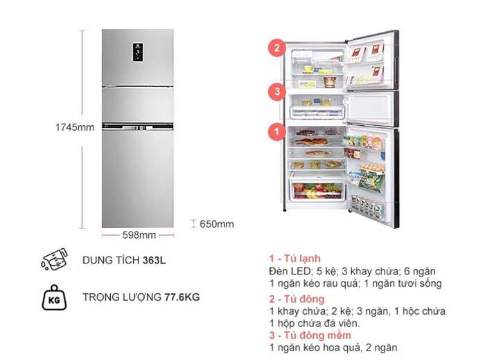 Tủ lạnh Electrolux EME3700H-A
