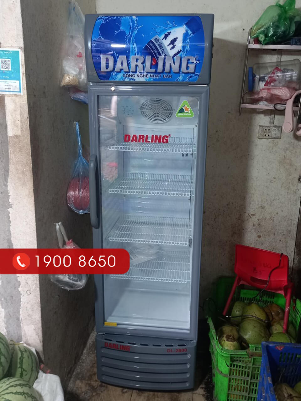 Hình ảnh thực tế tủ mát Darling DL-2800A