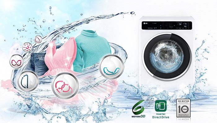 Tìm hiểu công nghệ giặt 6 Motion DD của máy giặt LG