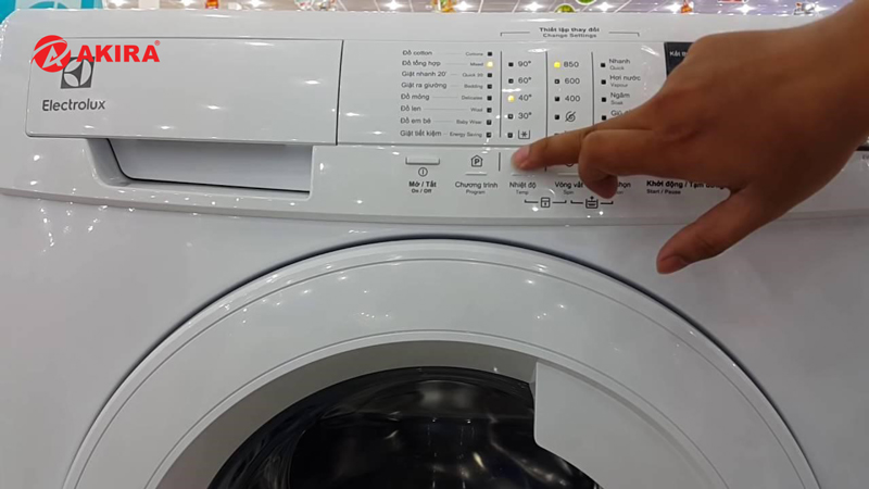 Cách sử dụng máy giặt electrolux cửa ngang